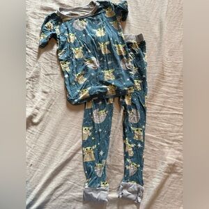 Little Sleepies Star Wars Baby Yoda Grogu pajamas